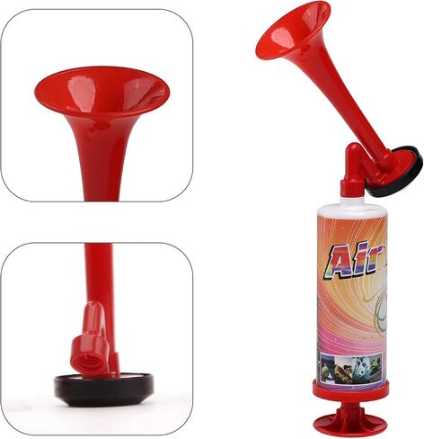 FARBIN Loud Air Horn Handheld Pump Air Horn Noisemakers for Kids Birthday Party, Football Match Sporting Events, Festival Celebrations, Fog Warning Horn Trump, 2pcs (Mini handheld horn 2pcs) in Saudi Arabia