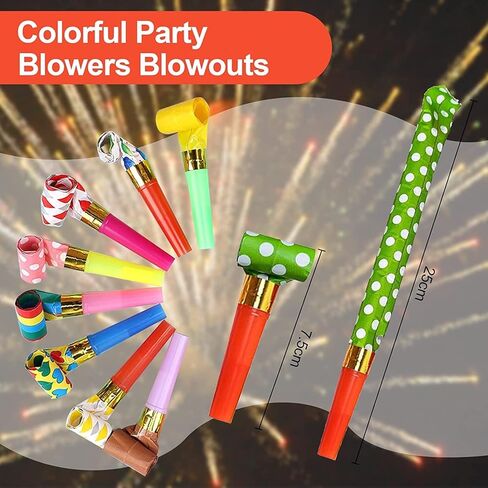 30 قطعة من منفاخ الحفلات، صانعات ضوضاء ملونة، صفارات حفلات، صانعة ضوضاء مهدبة، صانعة ضوضاء لأعياد الميلاد، صفارات حفلات عيد الميلاد، صفارات حفلات رأس السنة الجديدة، صانعات ضوضاء in Kuwait