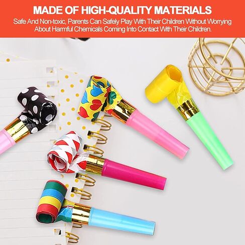 30 قطعة من منفاخ الحفلات، صانعات ضوضاء ملونة، صفارات حفلات، صانعة ضوضاء مهدبة، صانعة ضوضاء لأعياد الميلاد، صفارات حفلات عيد الميلاد، صفارات حفلات رأس السنة الجديدة، صانعات ضوضاء in Kuwait