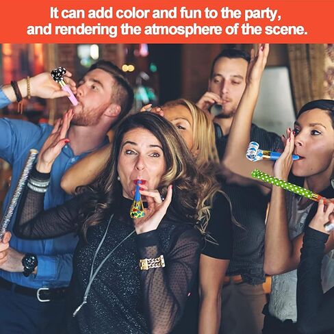 30 قطعة من منفاخ الحفلات، صانعات ضوضاء ملونة، صفارات حفلات، صانعة ضوضاء مهدبة، صانعة ضوضاء لأعياد الميلاد، صفارات حفلات عيد الميلاد، صفارات حفلات رأس السنة الجديدة، صانعات ضوضاء in Kuwait