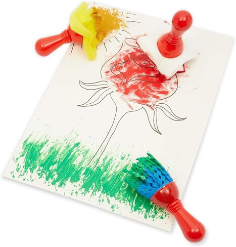 Texture Paint Brushes for Kids and Toddlers, Easy Grip (3.5 x 2 in, 5 Pieces) in Saudi Arabia