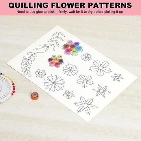 PATIKIL Quilling Paper Set, Paper Quilling Kits with 43 Colors 900 Paper Strips (Width: 5mm) 10 Quilling Tools for Quilling Beginners Art Paper DIY Craft in Saudi Arabia