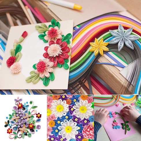 PATIKIL Quilling Paper Set, Paper Quilling Kits with 43 Colors 900 Paper Strips (Width: 5mm) 10 Quilling Tools for Quilling Beginners Art Paper DIY Craft in Saudi Arabia