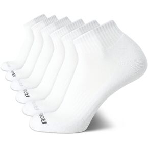 Reebok Men’s Athletic Socks – Cushion Quarter Cut Ankle Socks (6 Pack)