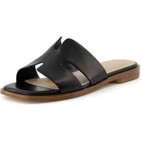 CUSHIONAIRE Voyage Cutout Strap Slides for Women, Slip On Summer Flats, Trendy Footwear, Comfortable Vacation Style Sandals for Women 2025 in Saudi Arabia