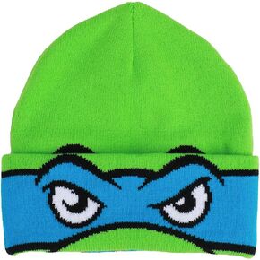 TMNT Rolldown Leo Adult Mesh Eye Green Beanie