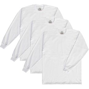 Pro Club Men's 3-Pack Heavyweight Cotton Long Sleeve Crew Neck T-Shirt in Kuwait