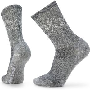 Smartwool Men's Hike Classic Edition Light Cushion Mountain Pattern Crew Socks