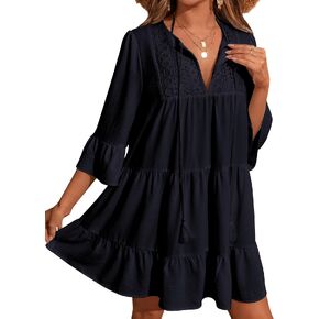BMJL Women's Swimsuit Coverup Swim Beach Cover up Swimwear Lace Bathing Suit Cover ups Dresses