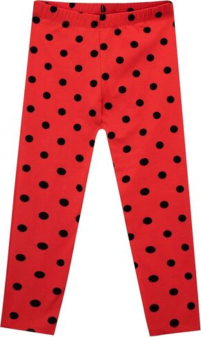 Miraculous Girls' Ladybug Top and Leggings Set 2 Piece Superhero Outfit for Kids in Saudi Arabia