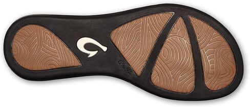 OLUKAI 'Aukai Women's Beach Sandals, Soft Leather Flip-Flop Slides with Non Marking Outsoles, Lightweight & All-Day Comfort in Saudi Arabia