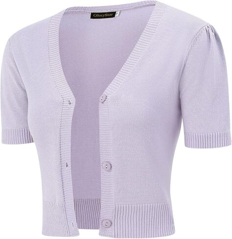 سترة نسائية كاجوال من GloryStar مفتوحة من الأمام ومكتنزة من بوليرو بأكمام 3/4 كم in Kuwait