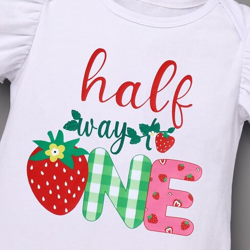 IBTOM CASTLE Baby Girls Pineapple/Strawberry/Avocado/Lemon Fruit Birthday Party Outfit Tutu Skirt Leggings 4pcs Clothes Set in Kuwait