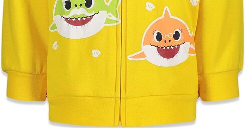 سترة بغطاء رأس من الصوف بسحاب من Pinkfong Baby Shark in Saudi Arabia