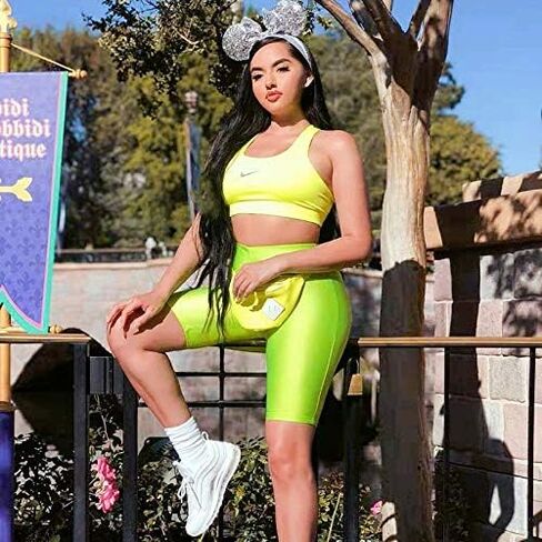 PESION Women's Active Biker Yoga Shorts/Pants, Sexy Spandex Boyshort in Kuwait