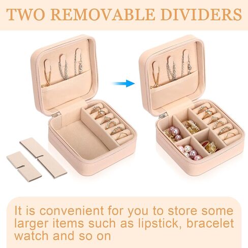 Kigeli 18 Pcs Mini Travel Jewelry Case Portable Small Jewelry Box Bridesmaid Gifts, PU Leather Travel Earring Case Organizer Display Storage Box Jewellery Accessories for Rings Necklaces Gifts in Kuwait