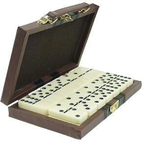 لعبة مجموعة الدومينو ERLLE. قسط كلاسيكي 55 قطعة ملونة مزدوجة اثني عشر الدومينو. علبة قصدير متينة. الأطفال والأولاد والبنات ومفضلات الحفلات والاستخدام في أي وقت. دوبل 12 الدومينو. in Kuwait