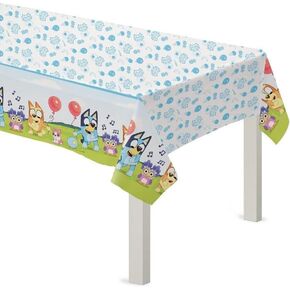 amscan Bluey Plastic Party Table Cover - 54" x 96" | Blue | 1 Pc. in Saudi Arabia