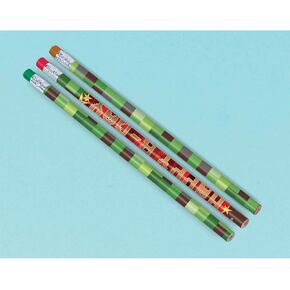 amscan Pixelated No. 2 Wood Pencils | Happy Birthday Party Favors | 7.5' | 12 Pcs. (Pack of 2) in Saudi Arabia