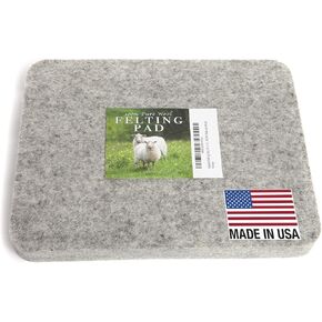Needle Felting Pad, 100% Wool, 8 x 10 x 1 in, Firm, Made in USA in Saudi Arabia