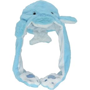 JOYHY Kids Adults Plush Hat Ear Moving Ear Flap Hat with Paw