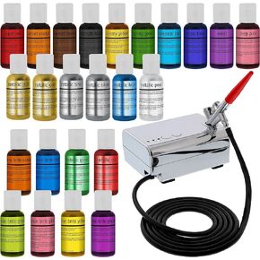 U.S. Cake Supply Complete Cake Airbrush 24 Color Decorating Kit in Kuwait