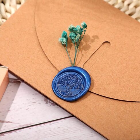 Containlol 24 Pcs Glue Gun Sealing Wax Sticks for Seal Mini Envelope Glue Gun Sealing Wax for Wedding Invitations Cards Envelopes Snail Mails Wine Packages(Bronze) in Kuwait