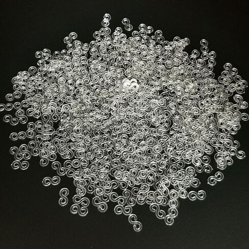 Alamic 500 Pack S Clips Loom Rubber Bands Clips, Colourful in Kuwait