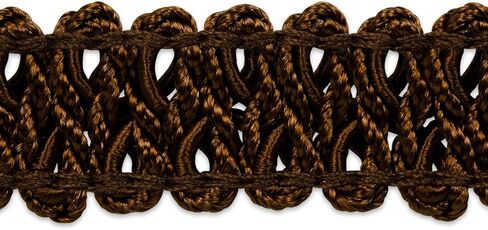Trims by The Yard Alice Classic Woven Braid Trim, 1/2-Inch Versatile Trim for Sewing, Washable Decorative Trim for Costumes, Home Decor, Upholstery, 5-Yard Cut, Pewter in Saudi Arabia