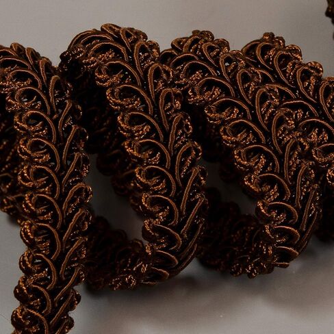 Trims by The Yard Alice Classic Woven Braid Trim, 1/2-Inch Versatile Trim for Sewing, Washable Decorative Trim for Costumes, Home Decor, Upholstery, 5-Yard Cut, Pewter in Saudi Arabia