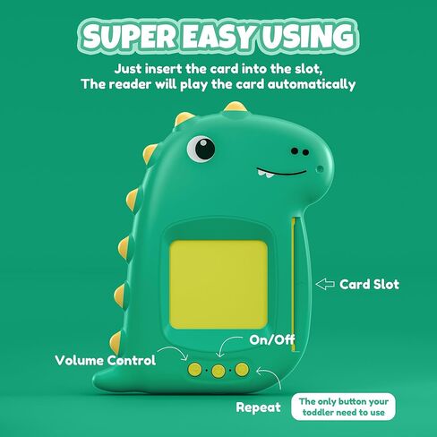 Kids Toddler Toys, Birthday for Kids, Montessori Toys, Sensory Toys Educational Learning Toys Gifts for Children, 224 Sight Words Dinosaur Talking Flash Cards for 2 3 4 5 6 Boys Girls in Kuwait