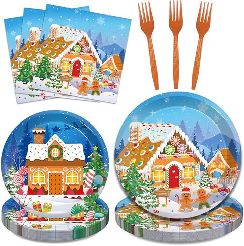 96 قطعة من أطباق حفلات حلوى النعناع لعيد الميلاد، عيد ميلاد سعيد أحمر أخضر حلويات زينة الحفلات لوازم لعطلة الشتاء وعيد الميلاد وحفلات استقبال المولود الجديد وحفلات أعياد الميلاد، مناديل ورقية، تقدم 24 قطعة in Kuwait