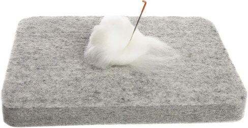 Needle Felting Pad, 100% Wool, 8 x 10 x 1 in, Firm, Made in USA in Kuwait