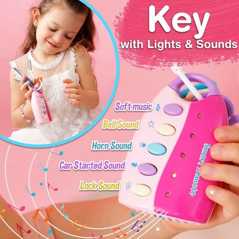 Alloytop Kids Makeup Kit for Girl: Cute Kids' Dress Up & Pretend Play Cosmetics Make up Purse Bag Toy Cell Phone Wallet Accessories Kit Gifts Princess Ages 6 7 8 9 10 11 12 Years Old in Kuwait