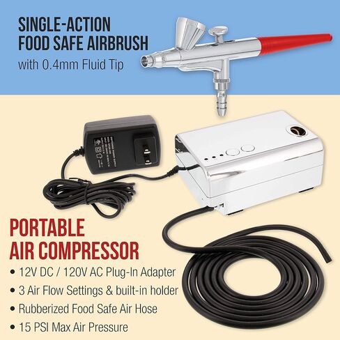 U.S. Cake Supply Complete Cake Airbrush 24 Color Decorating Kit in Kuwait
