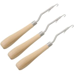 أداة ربط مزلاج خشبية من Maosifang مقاس 6.5 بوصة لصنع السجاد والحرف الفنية، 3 عبوات in Kuwait