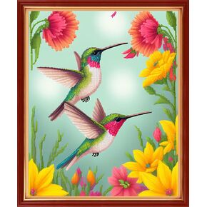 Disxvivy Cross Stitch Stamped Full Embroidery Kits DIY 11CT Cotton Thread Printed DIY Needlepoint Kits Craft Needlework Set Cross-Stitch Stamped Sets-Colorful Cat 17.7.x17.7 inch