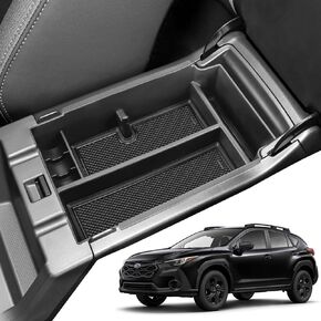 صينية تنظيم وحدة التحكم المركزية من Neepiar متوافقة مع صندوق تخزين مسند الذراع Subaru Crosstrek 2024 Impreza 2024 مع حامل للعملات المعدنية ومنظم وحدة التحكم من مادة ABS والملحقات الداخلية للدرج الأوسط in Kuwait