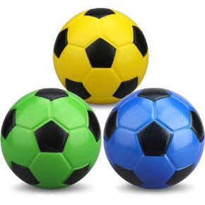 5 Inch Foam Mini Soccer Balls for Indoor Mini Soccer Hoops, Soft Squishy Soocer for Soccer Game Sets | Swimming Pool Balls Beach Balls Great Sport Gift for Adults & Kids Sensory Stress Balls 3 Pack