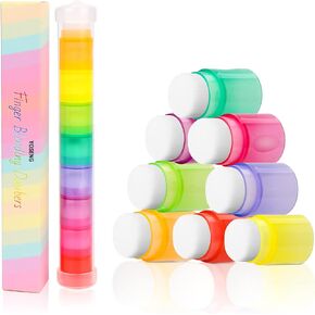 Yoseng 16 Pcs Blending Brushes for Card Making,Card Making Supplies,Finger Blending Brushes Daubers with Storage Box,Crafter Color Coded Handles Ink Blender Tool,Brush Head Diameter 0.77" in Kuwait
