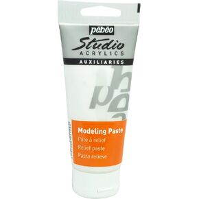 Pebeo Studio Acrylics Auxiliaries, Modeling Paste, 1 L, Transparent (524160), 33.8 Fl Oz (Pack of 1)
