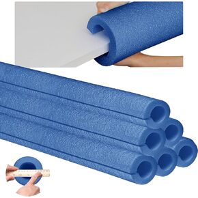 Hanaive 4 Pcs Jumbo Pool Foam Noodles Bulk 40 Inch x 4.1 Inch Large Swimming Noodles Tube Hollow Core Swim Noodle for Floating Craft Projects Pre Slit Clamp Protection Padding Bumper (Black) in Saudi Arabia
