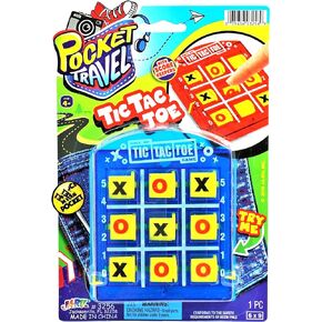 JA-RU Portable Tic Tac Toe (2 Pack) Classic Mini Board Games for Kids. Pocket Size Travel. Bulk Birthday Party Favor Stocking Stuffer. 3256-2s