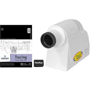 جهاز عرض Artograph EZ Tracer غير الشفاف لإعادة إنتاج الصور على الحائط أو القماش | ورق كانسون للتتبع 9X12 25 رطل 50 ورقة in Kuwait