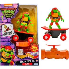 Teenage Mutant Ninja Turtles Half Pipe RC, Raphael Movie Edition, Ages 5+| Skateboard-Shaped Control & Perform Tricks on Any Surface | Collect Them All!