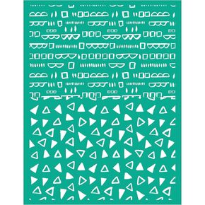 BOOLOOEN ذاتية اللصق استنسل الشاشة الحريرية معجون الطباشير مجموعة المبتدئين 21 قطعة، شبكة نقل طلاء معجون الطباشير لطلاء الاستنسل على الخشب DIY تي شيرت الشرفة علامة ديكور المزرعة in Kuwait