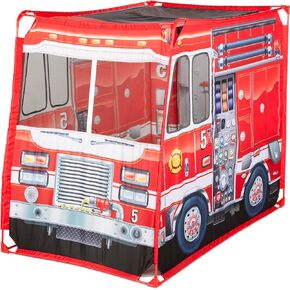 Melissa & Doug Fire Truck Play Tent Role Play Firefighter Tent, Fire Truck Tent for Kids Ages 3+ in Kuwait