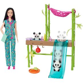 Barbie Careers Doll & Playset, Baby Panda Care and Rescue with Vet Doll, 2 Color-Change Pandas & 20+ Accessories in Saudi Arabia