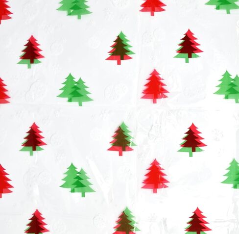 Gift Boutique Plastic Jumbo Christmas Cello Basket Bags, Christmas Cookie Tray Bags Pack of 12 Holiday Goody Party Favor Wrapping Bags 22" x 25" in Saudi Arabia