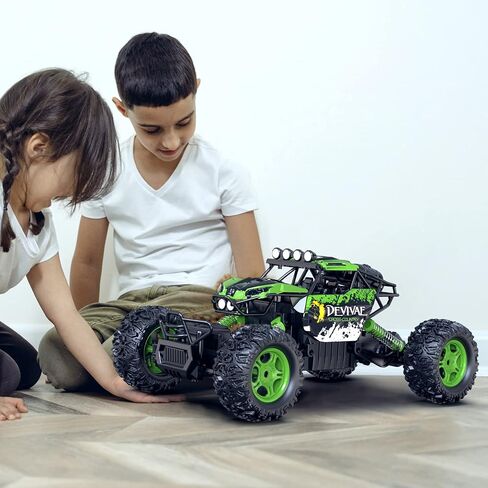 ألعاب سيارات كبيرة RC من CROBOLL 1:12 للأولاد والبنات مع وظيفة الرفع، هدايا سيارة للتحكم عن بعد 4WD للأطفال 4X4 على الطرق الوعرة RC Rock Crawler، 2.4 جيجا هرتز لجميع التضاريس RC مع بطاريتين 60 دقيقة لعب (وردي) in Saudi Arabia